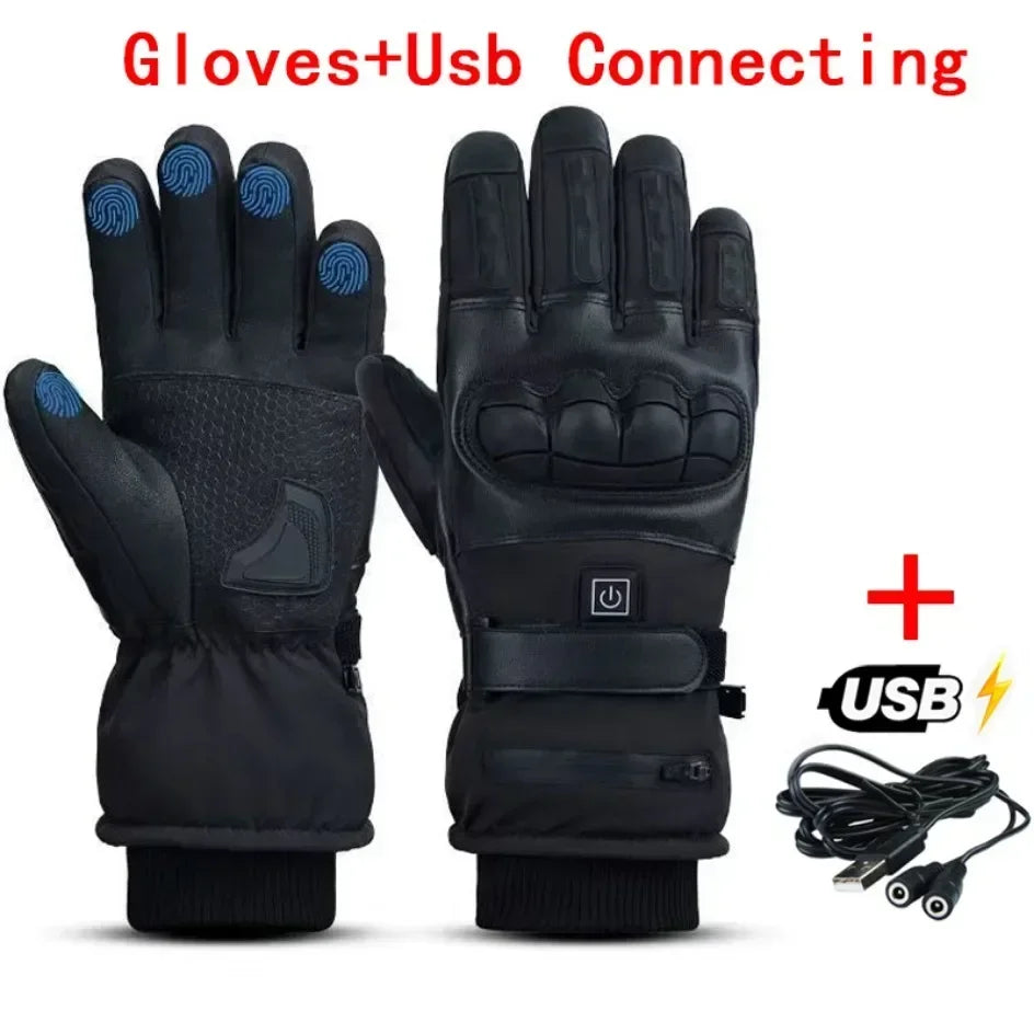 heated Tatical Glove Motorcycle Gloves Man Bicycle Supplies for You Automobiles and Motorcycles Bike Accessories Men's Cycling ALPENZO