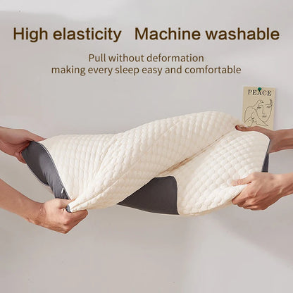 New Neck Pillow Help Sleep Protect The Neck Cervical Orthopedic Soybean Fiber Massage Household SPA Pillow For Sleeping Almohada - ALPENZO