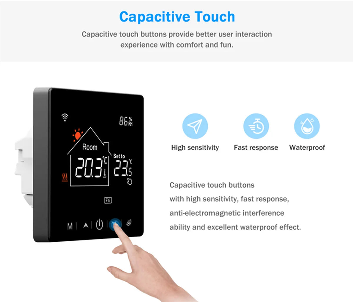 Tuya Smart Home Wifi Room Thermostat For Underfloor Heating Smart Thermostat for Gas Boiler 220V Temperature Controller Alexa - ALPENZO