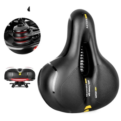 ESLNF Hollow Breathable Bicycle Saddle MTB Road Bike Saddle Shock Absorbing Comfortable Big Butt Bike Seat Bicycle  Accessories