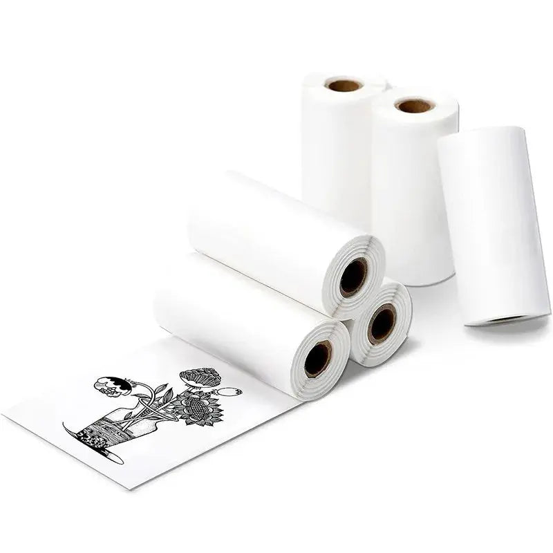 Thermal Paper MINI Printing Self-adhesive Label Sticker For Mini Printers Pose Machine Kid Camera Stickers 57mm Width Rolls - ALPENZO