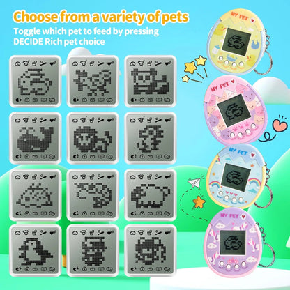 Interactive Toy Digital Pet - Virtual Electronic Pets Video Game Party Favors for Kids Video Game Keychain Video Game Party Supp ALPENZO