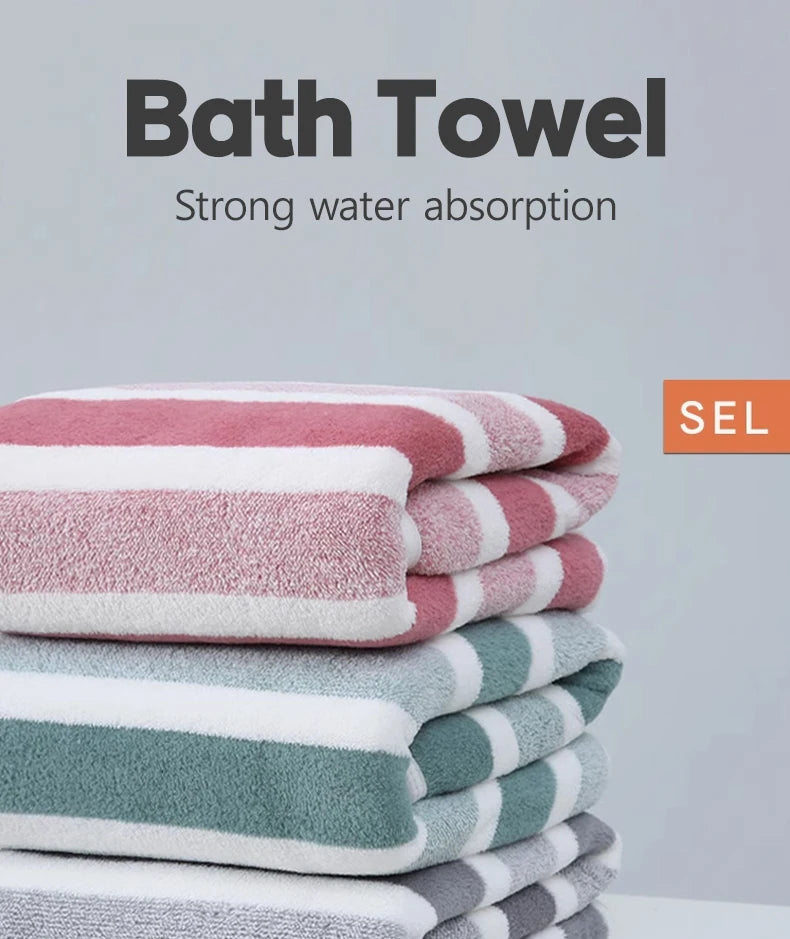 1 Pc Thickened Absorbent Bath Towel Soft Face Towel for Home - ALPENZO