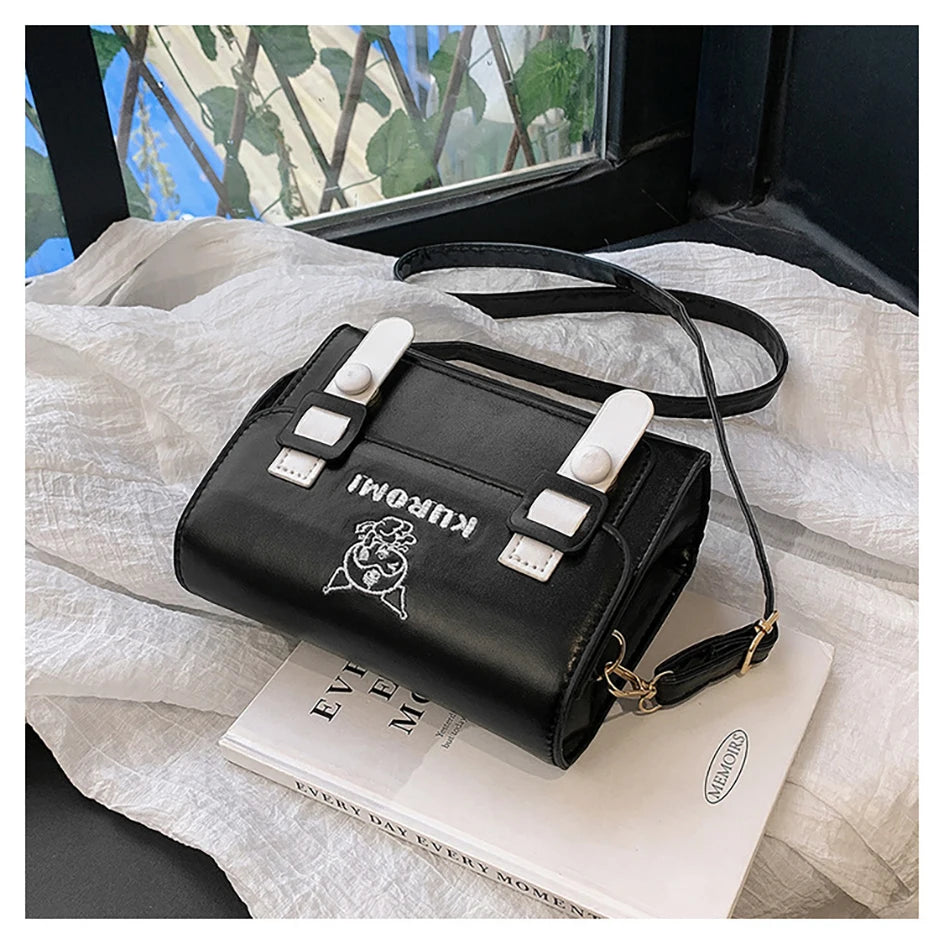 Sanrio Pu Square Bag Anime Shoulder Bags Kawaii Messenger Tote Cute Cartoon Backpacks My melody Cinnamorol Kuromi Fashion Bags ALPENZO