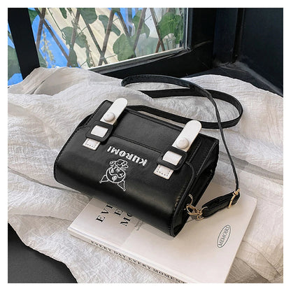 Sanrio Pu Square Bag Anime Shoulder Bags Kawaii Messenger Tote Cute Cartoon Backpacks My melody Cinnamorol Kuromi Fashion Bags ALPENZO