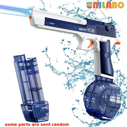 Unilabo M416 Electric Water Gun - Battery Powered With External Water Bottle Attachment - Perfect For Kids & Adults Outdoor Fun ALPENZO
