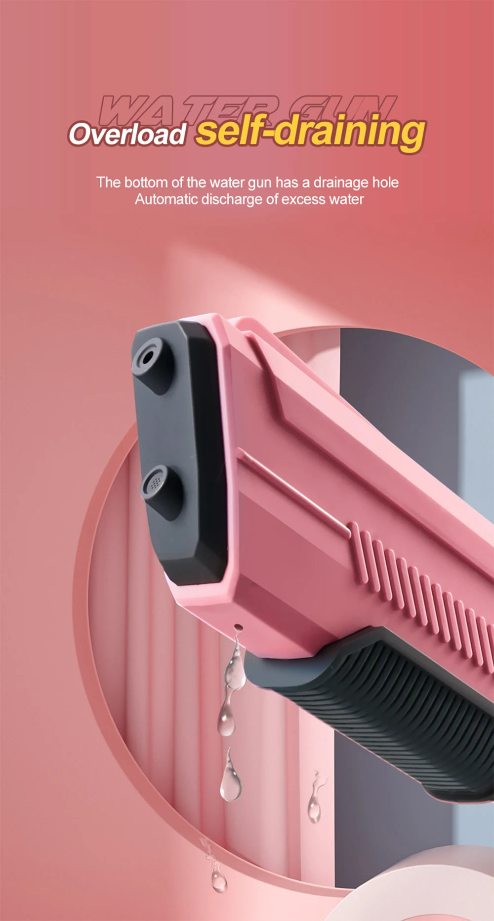 Electric Automatic Water Storage Gun Toys Portable Children Summer Beach Outdoor Fight Fantasy Spray Gun Toys Boy Kid Adult Game ALPENZO