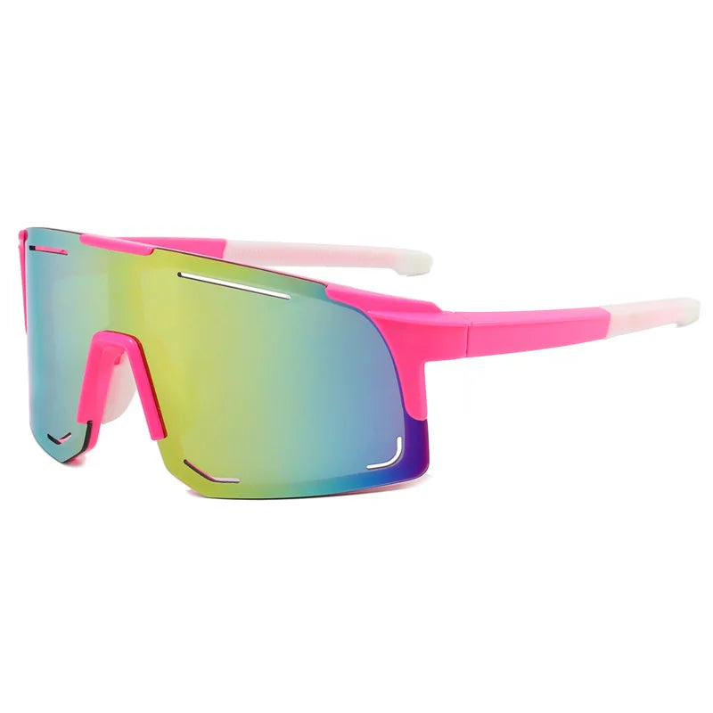 New Bicycle Sunglasses UV Protective Windshield Glass Men's and Women's Wear Lenses Road Cycling Sports Glasses Outdoor Glasses