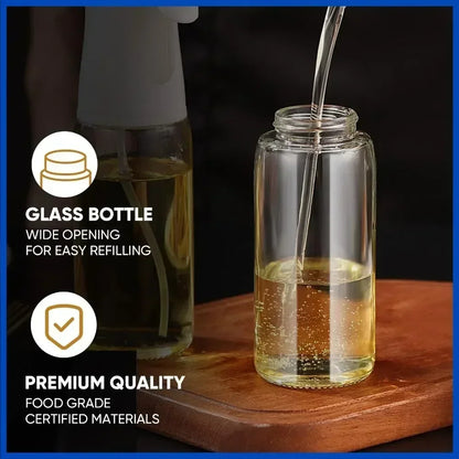 Kitchen Oil Spray Bottle Cooking Olive Oil Sprayer 200/300/500ML Pneumatic Spray Bottle Fitness Barbecue Spray Oil Dispenser - ALPENZO