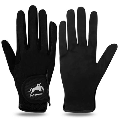 Horse Riding Gloves Equestrian Women Mesh Breathable Lightweight Color Pack, Comfortable Grip All Weather
