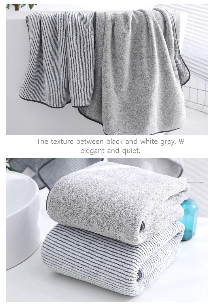 1PCS Thickened Bath Towels for The Body Microfiber Towel for Gym Sports Shower Robe for Spa Beath Home - ALPENZO