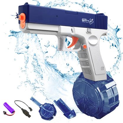 Unilabo M416 Electric Water Gun - Battery Powered With External Water Bottle Attachment - Perfect For Kids & Adults Outdoor Fun ALPENZO