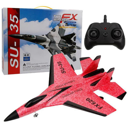 RC Foam Aircraft SU-35 Plane 2.4G Radio Control Glider Remote Control Fighter Plane Glider Airplane Foam Boys Toys for Children ALPENZO