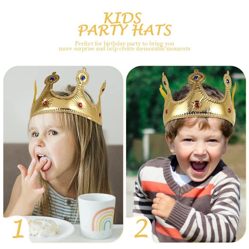 Birthday Crown Hats Girl Queen Hat Boys King Kids Adult Party Hats Party Decorations Crown Supplies ALPENZO