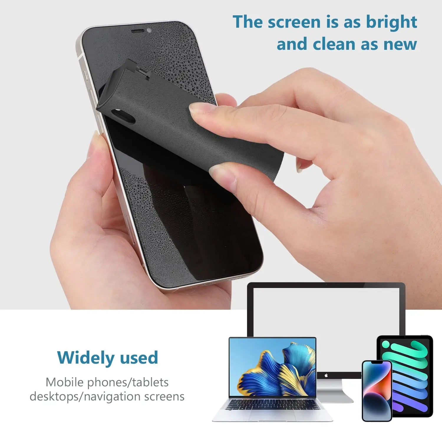 Microfiber Screen Cleaner Spray Bottle Set Mobile Phone Ipad Computer Microfiber Cloth Wipe Iphone Cleaning Glasses Wipes - ALPENZO