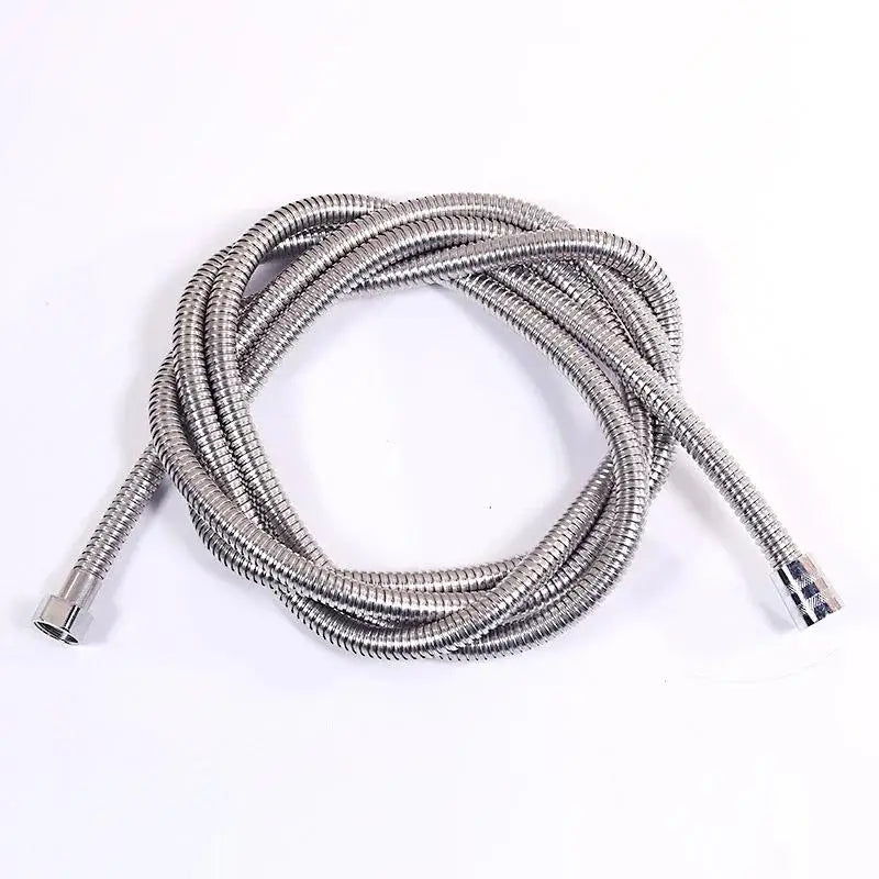 1/2" Extra Thick Silver Stainless Steel Shower Hose,Explosion-Proof Plumbing Hose for Showerhead,Rainfall Shower and Bath Faucet - ALPENZO