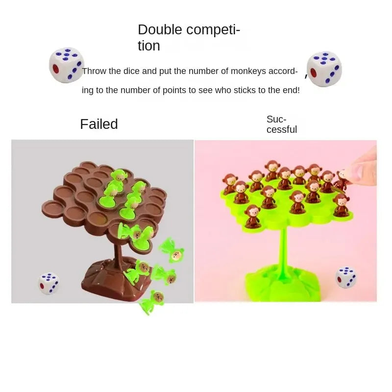 Monkey Balance Tree Focus Balance Training Children's Toys Folding Music Series Parent Child Interactive Board Game ALPENZO