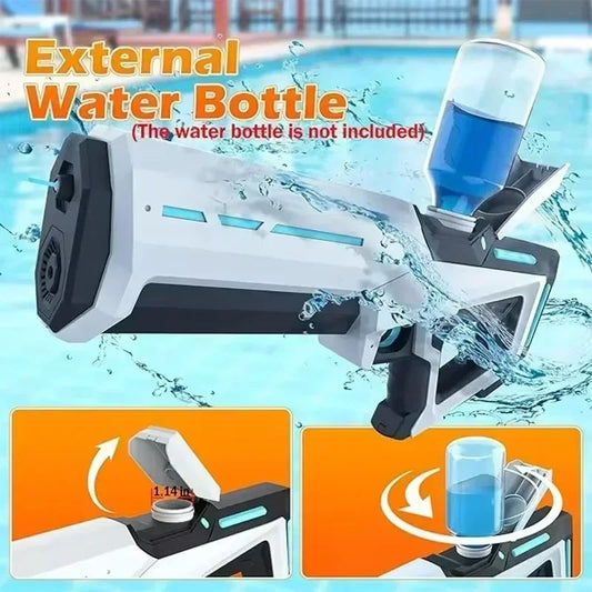 Pulse electric continuous water gun for children, high-pressure and strong waterproof automatic water absorption ALPENZO