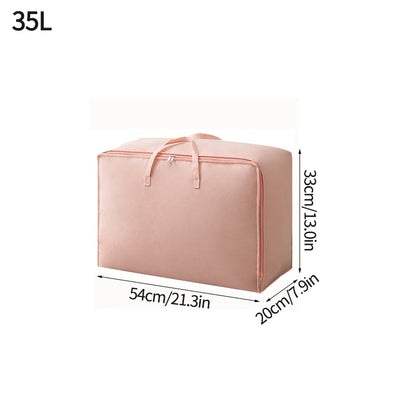 Large Capacity Clothes Storage Bag Waterproof Cabinet Wardrobe Organizer Quilt Pillow Blanket Organizer Dustproof Bedding Storag