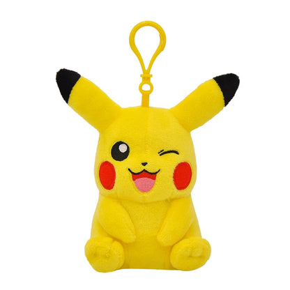Clearance_Original Pokemon Plush Keychain Cartoon Toys Pikachu Charmander Psyduck Squirtle Snorlax Wobbuffet Doll Kids Kawai Toy ALPENZO