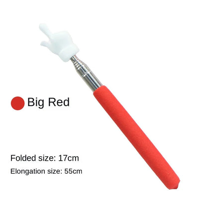 Retractable Teacher Pointer Finger Design StainlessSteel Telescopic School Teaching Pointer Stick Teacher Supplies for Classroom ALPENZO