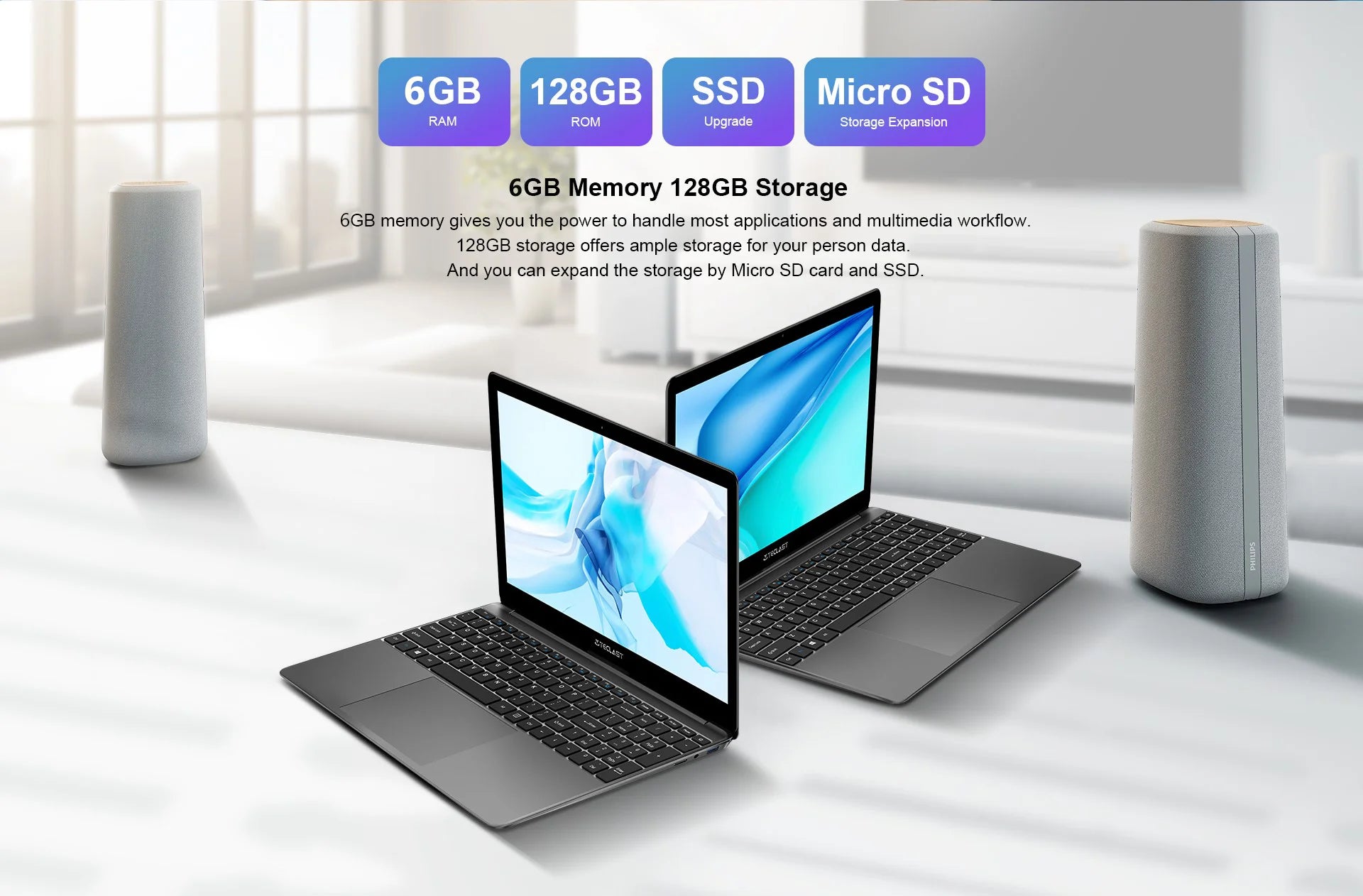 Teclast F15S laptop, 15,6 inch, 6GB/8GB RAM, 128GB ROM, Celeron J3455/N4020/N3350, Windows 10 OS, 1920x1080 IPS, UHD 500 GPU, Du - ALPENZO