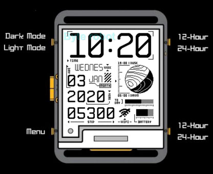 ESP32 Open Source Watchy V2.0 Gift E-ink Display Smart Watch For Arduino Robot DIY Kit Connect With Bluetooth And Wifi Robot Kit ALPENZO