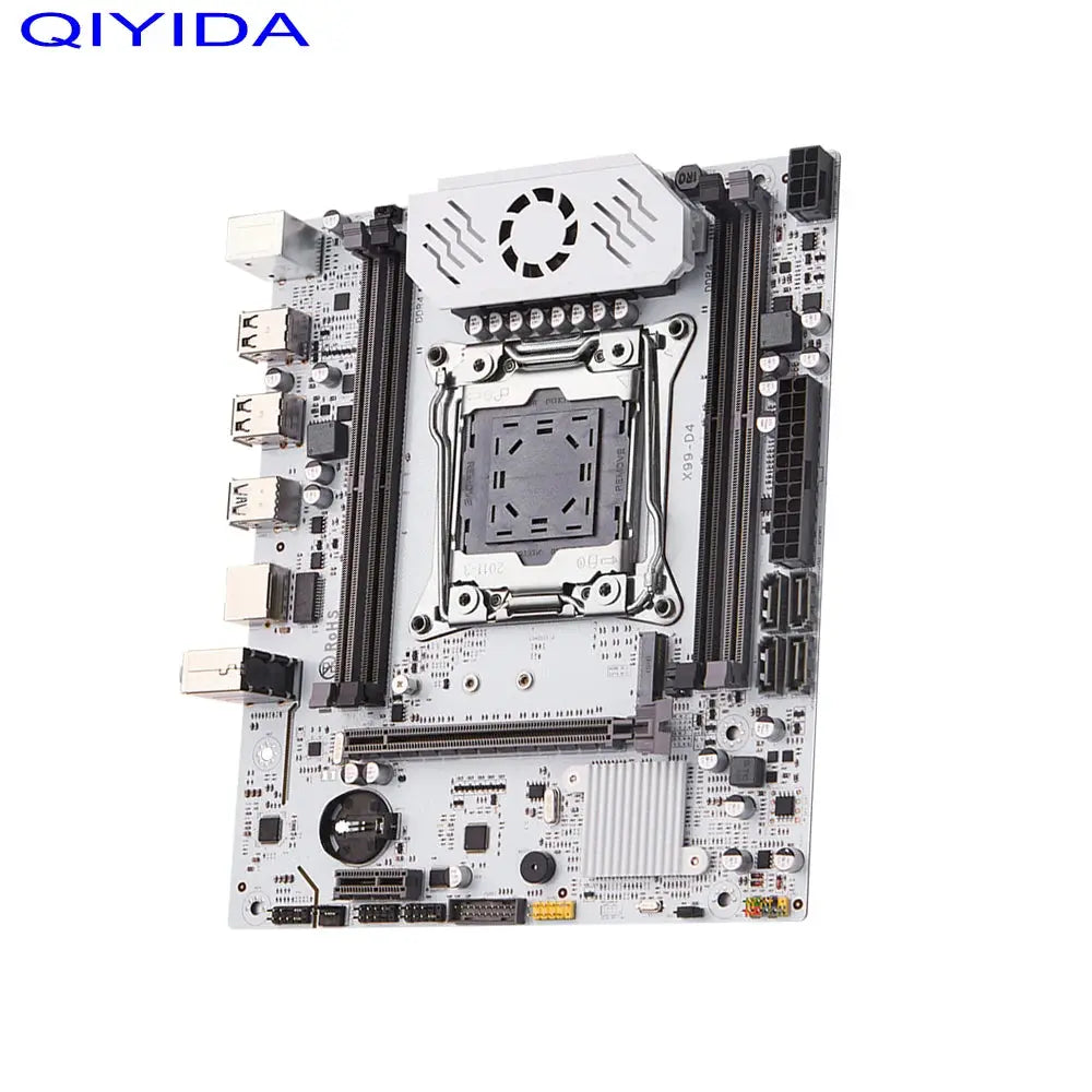 QIYIDA X99 motherboard D4 LGA 2011 3 with M.2 slot Support X99 C612chip DDR4 Memory SATA3.0 USB3.0 PCI16X - ALPENZO