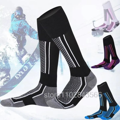Ski Thermal Socks Men Women Winter Long Warm Compression Socks Ski Hiking Snowboarding Climbing Sports Socks