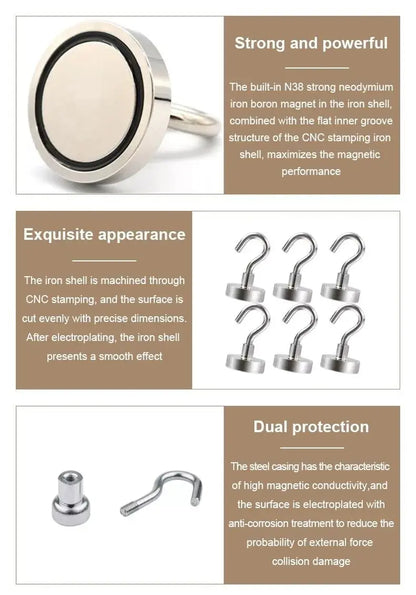 10PCS Strong Magnet Hooks Multi-Purpose Storage Hooks Home Kitchen Bar Storage Hooks Key Storage Hooks Bathroom Hangers