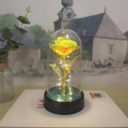 Rose Light Beautiful Realistic Looking Night Light Rose Eternal Flower Party Supplies LED Simulation Rose Flower Valentine's Day - ALPENZO