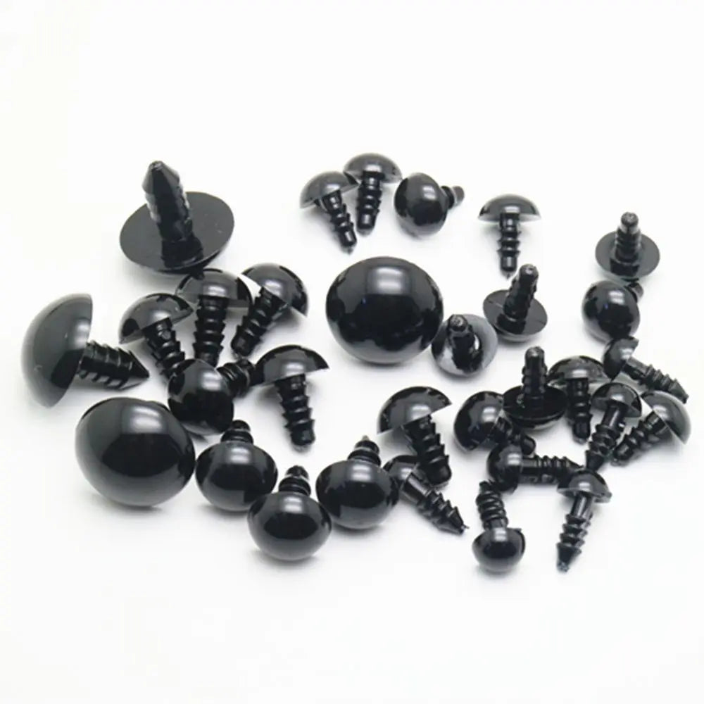 100pcs 10mm Eyeball Doll Accessories Black Plush Safety Eyes Amigurumi For Toys 6mm 8mm 12mm DIY Funny Toy Eyes Animal ALPENZO