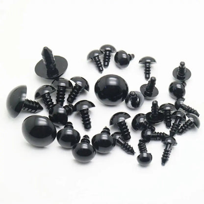 100pcs 10mm Eyeball Doll Accessories Black Plush Safety Eyes Amigurumi For Toys 6mm 8mm 12mm DIY Funny Toy Eyes Animal ALPENZO