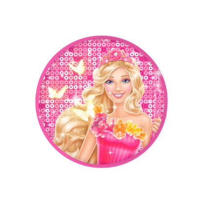 Barbie Birthday Party Supplies Pink Girl Disposable Tableware Banner Cupcake Topper Background Princess Balloons Gift Bag ALPENZO
