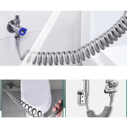 Spring Shower Nozzle Sprinkler Hose Soft Hoses Flexible Telescopic Tube Toilet Bidet Spray Pipe 1.5M/2M - ALPENZO