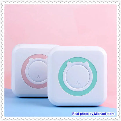 KGG Mini Portable Thermal Printer Paper Photo Pocket Thermal Printer Printing Wireless BT Connect Printers 200dpi Photo Lable - ALPENZO