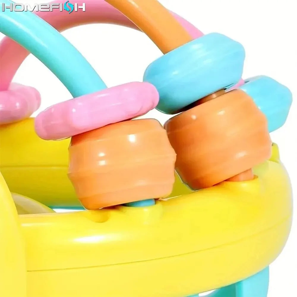1 Pc 10cm Baby Toy Catch Ball Bendy Baby Walker Rattles Develop Intelligence Ball 0-12 Months Plastic Bell Rattle Doll ALPENZO
