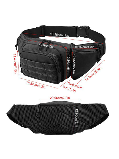 OPHIDIAN Multifunctional waist bag Outdoor cycling storage bag Portable invisible waist hanging gun bag accessory bag