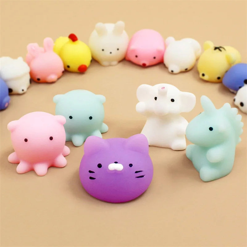 50-5PCS Mochi Squishies Kawaii Anima Squishy Toys For Kids Antistress Ball Squeeze Party Favors Stress Relief Toys For Birthday ALPENZO