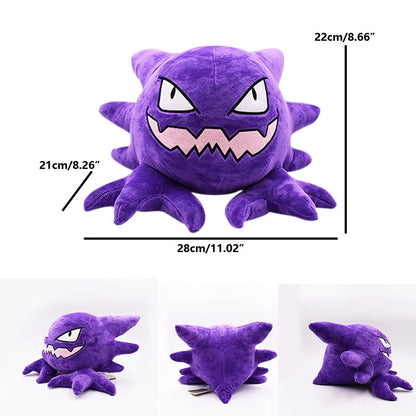 Gastly Plush Pokemon Haunter Stuffed Toy Stuffed Anime Decor Soft Doll Cartoon Sofa Pillow Christmas Gift for Kid ALPENZO