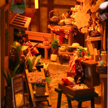 DIY Book Nook Kit Bookend Kit Wooden Doll House Bookshelf Insert Decor With Warm Light 3D Puzzle Assembly Building Model Gifts ALPENZO