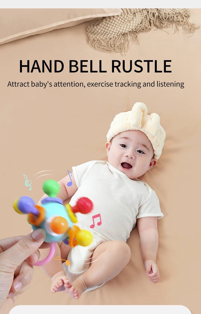 Soft Hand Grasping Ball Baby Toy Xingdun Ball Birthday Gift for 0-3 Year Old Babies ALPENZO