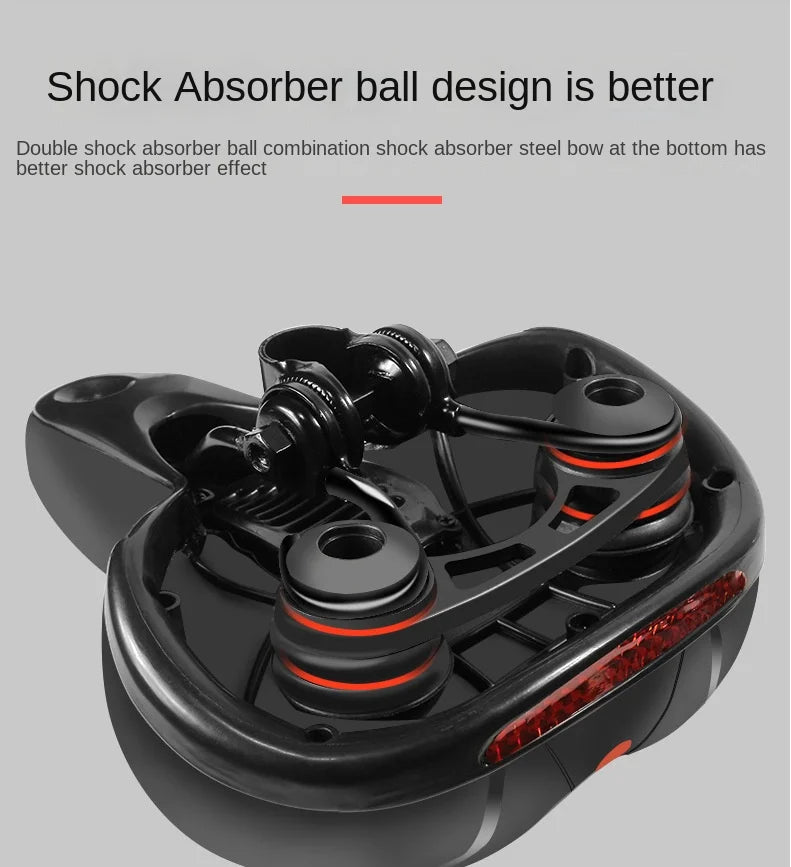 ESLNF Hollow Breathable Bicycle Saddle MTB Road Bike Saddle Shock Absorbing Comfortable Big Butt Bike Seat Bicycle  Accessories