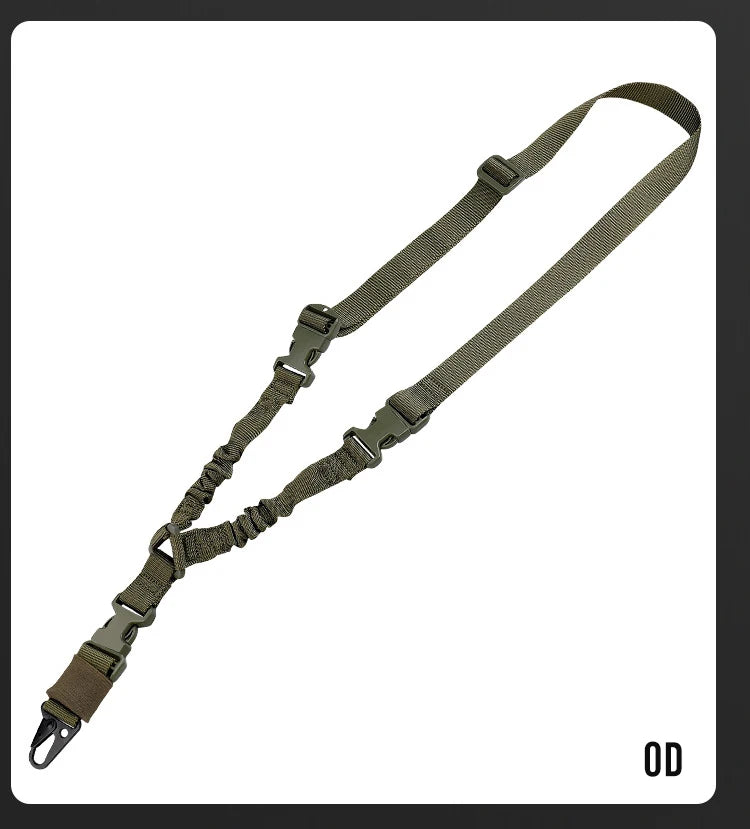 Tactical Gun Single Point Sling Adjustable Bungee Rifle Shoulder strap length for Airsoft Hunting Accessories Strap M4 with pad