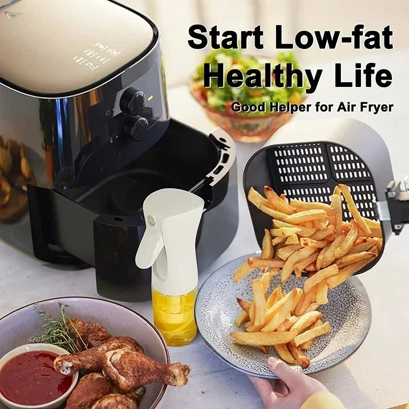 Kitchen Oil Spray Bottle Cooking Olive Oil Sprayer 200/300/500ML Pneumatic Spray Bottle Fitness Barbecue Spray Oil Dispenser - ALPENZO