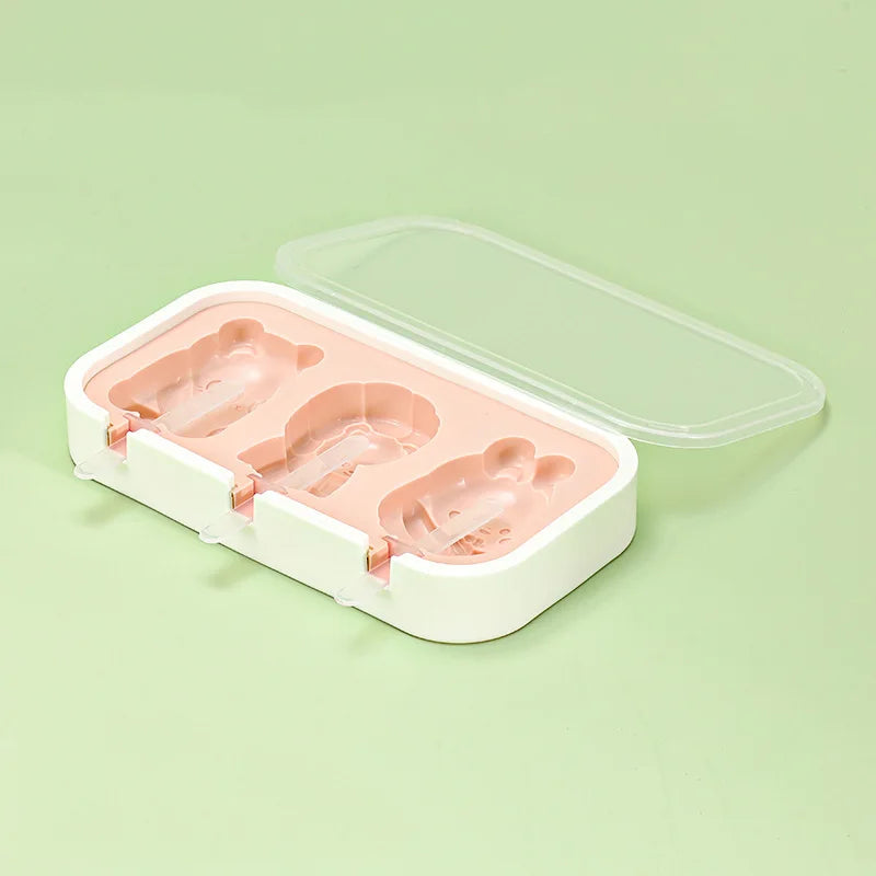 Popsicles Molds Kids Baby Cute Shapes Silicone Mini Popsicle Molds BPA Free Reusable Ice Cream Mold Popsicle Maker Homemade Set ALPENZO