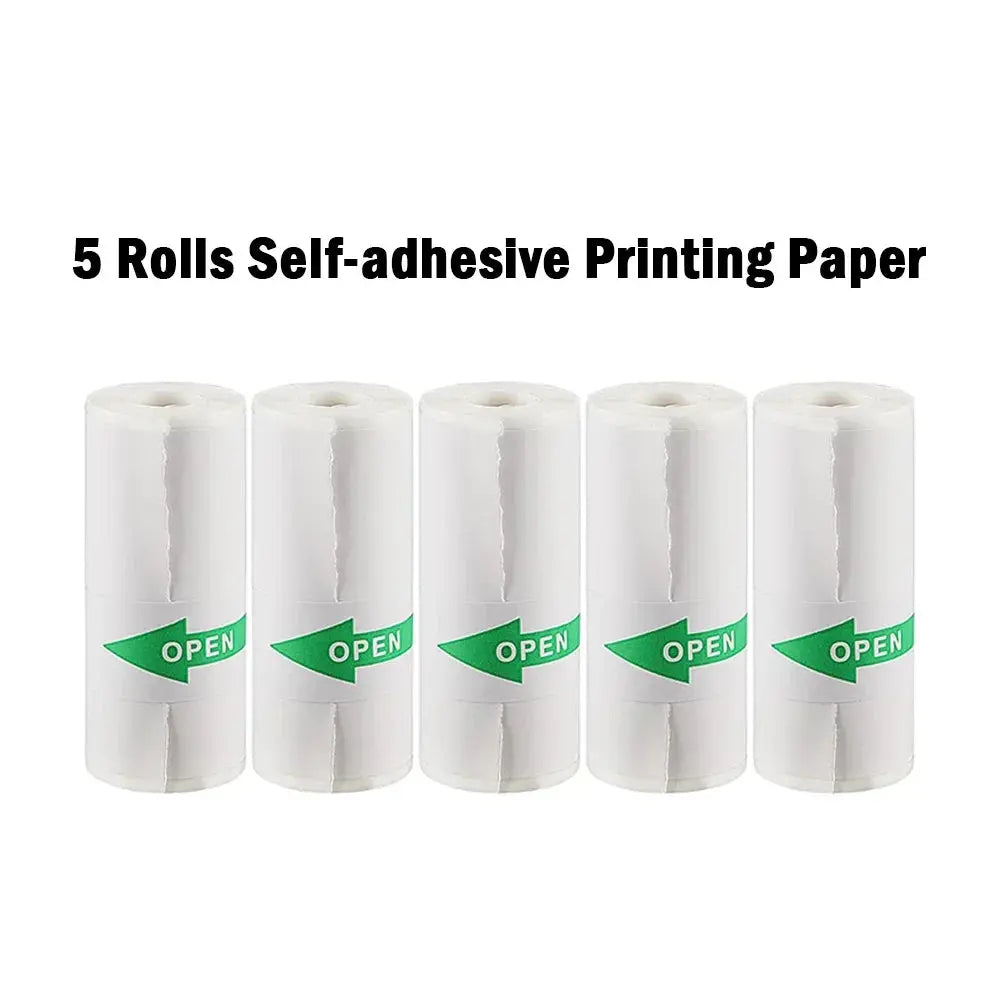 Thermal Paper MINI Printing Self-adhesive Label Sticker For Mini Printers Pose Machine Kid Camera Stickers 57mm Width Rolls - ALPENZO