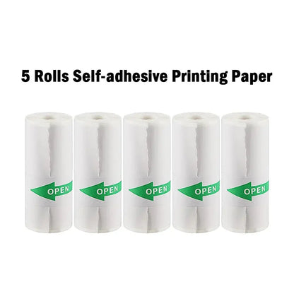 Thermal Paper MINI Printing Self-adhesive Label Sticker For Mini Printers Pose Machine Kid Camera Stickers 57mm Width Rolls - ALPENZO