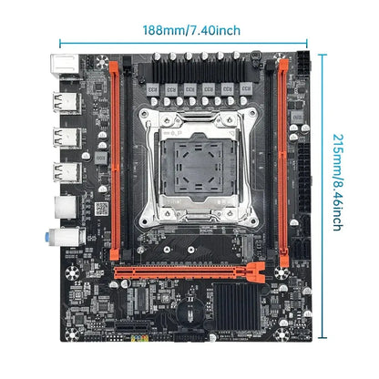 SOYO X99 Motherboard Set Kit With Intel LGA2011-3 Xeon E5 2680 V4 and DDR4 16GB (2*8GB) 2133MHz Dual Channel RAM M.2 NVME - ALPENZO