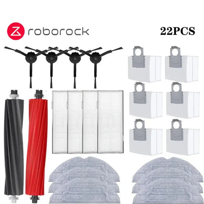 Roborock S8 S8 Pro Ultra S8+ Robot Vacuum Spare Parts Main Side Brushes Mop Cloths HEPA Filters Dust Bags Accessories - ALPENZO